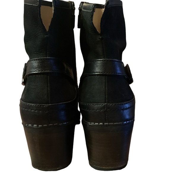 Dansko Booties Womens Size EU 40 Hayley Black Leather Ankle Side Zip - Picture 3 of 8